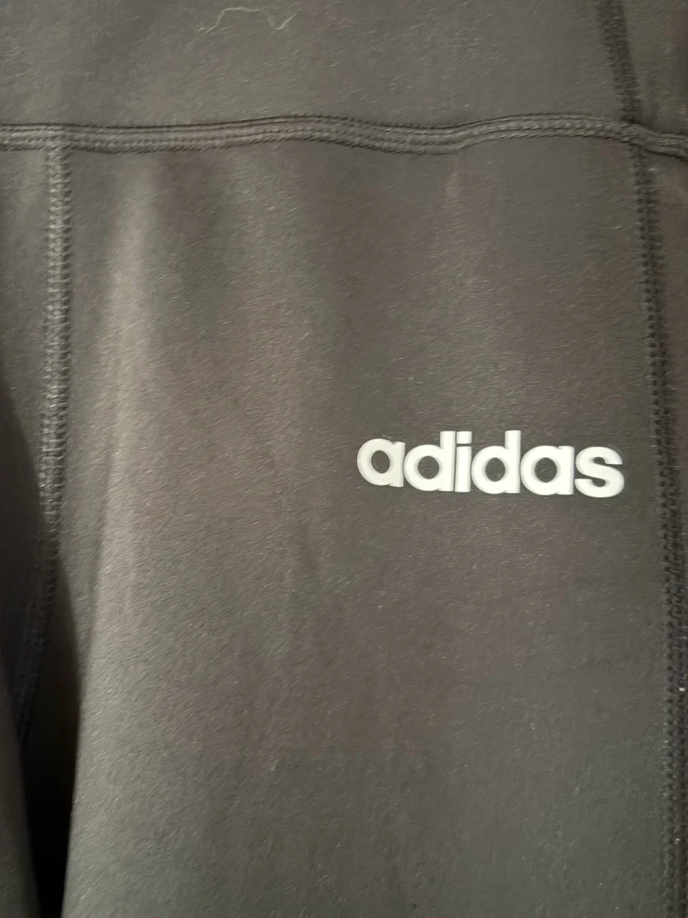 Adidas Climalite Black 3 Stripe Side Pocket Leggings Womens Small High Rise‎ Gym